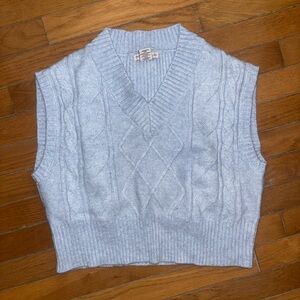 Sincerely Jules Light Blue V-Neck Sweater Vest
